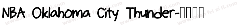 NBA Oklahoma City Thunder字体转换